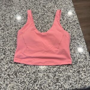 Calia pink cropped tank top